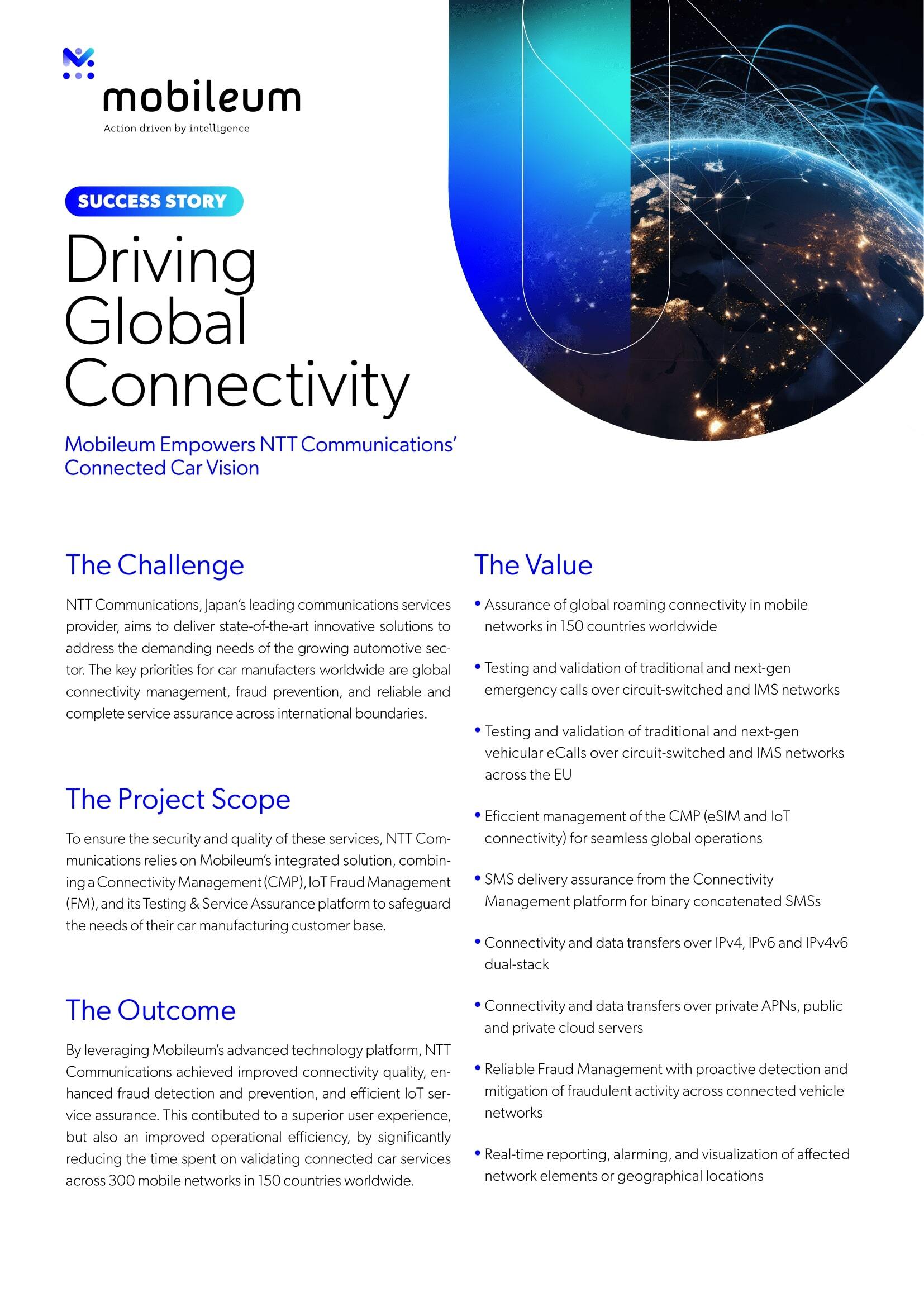 Mobileum - Success Story Connected Car
