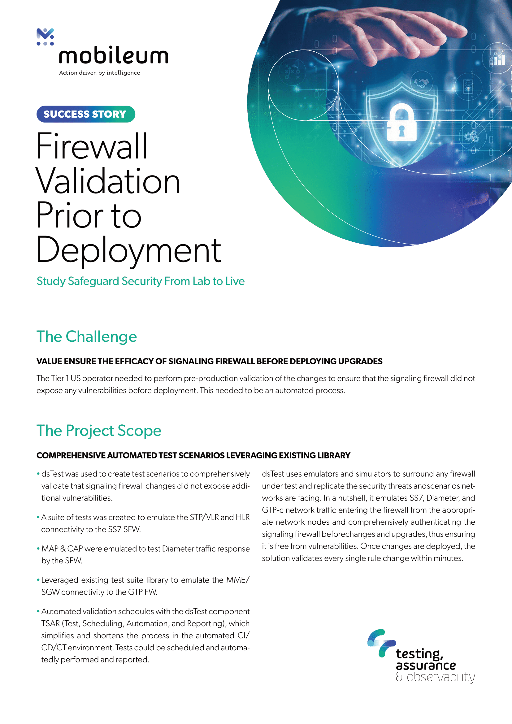 Mobileum - Case Study - Firewall Validation Prior to Deployment-1