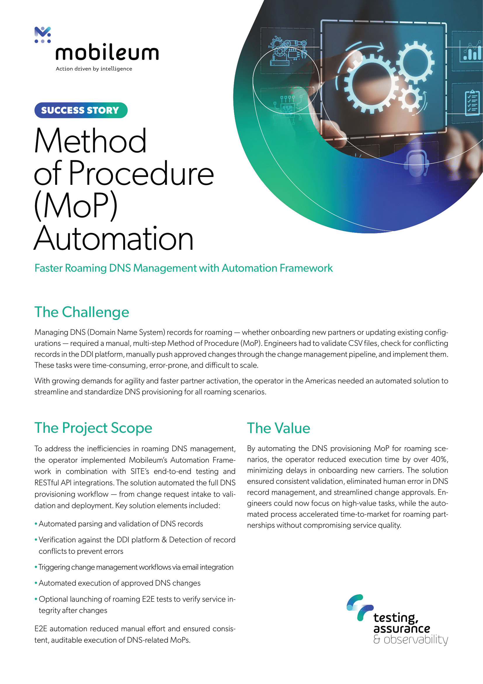 Mobileum - Case Study - Method of Procedure (MoP) Automation-1