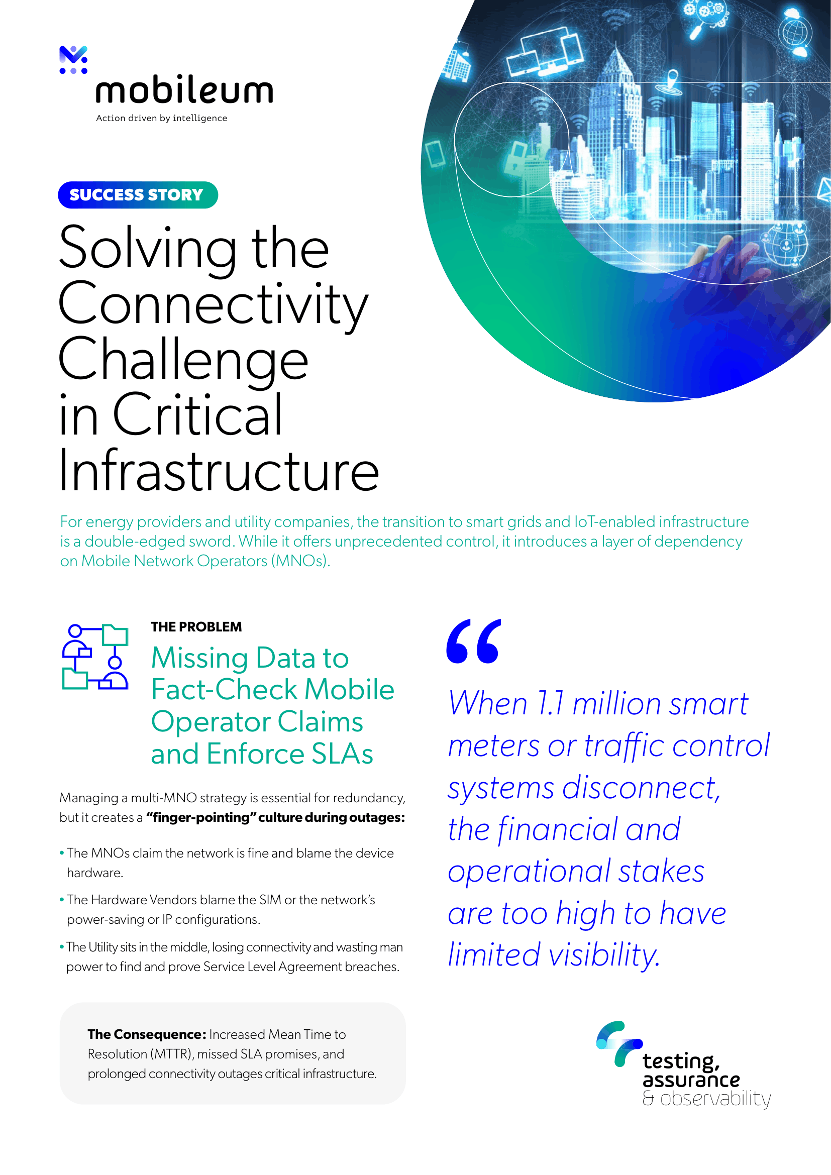 Mobileum - Case Study - Smart Grid & IoT Connectivity